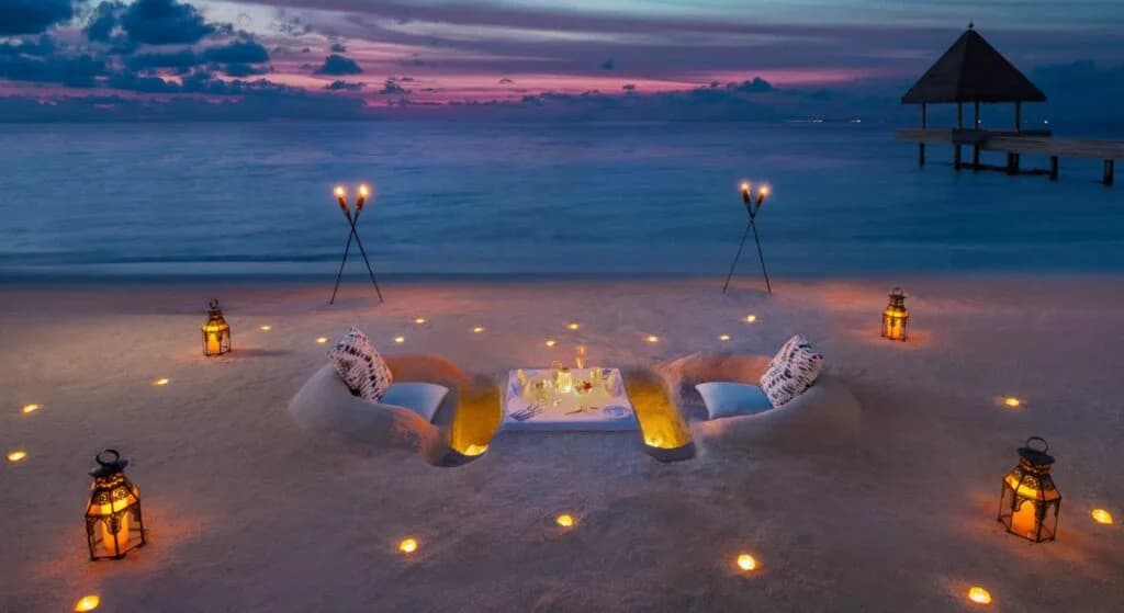 Dining Designed Just For You - Sophisticated Private Dining / Custom Menus restaurant at Waldorf Astoria Maldives Ithaafushi featuring elegant tropical ambiance and gourmet cuisine