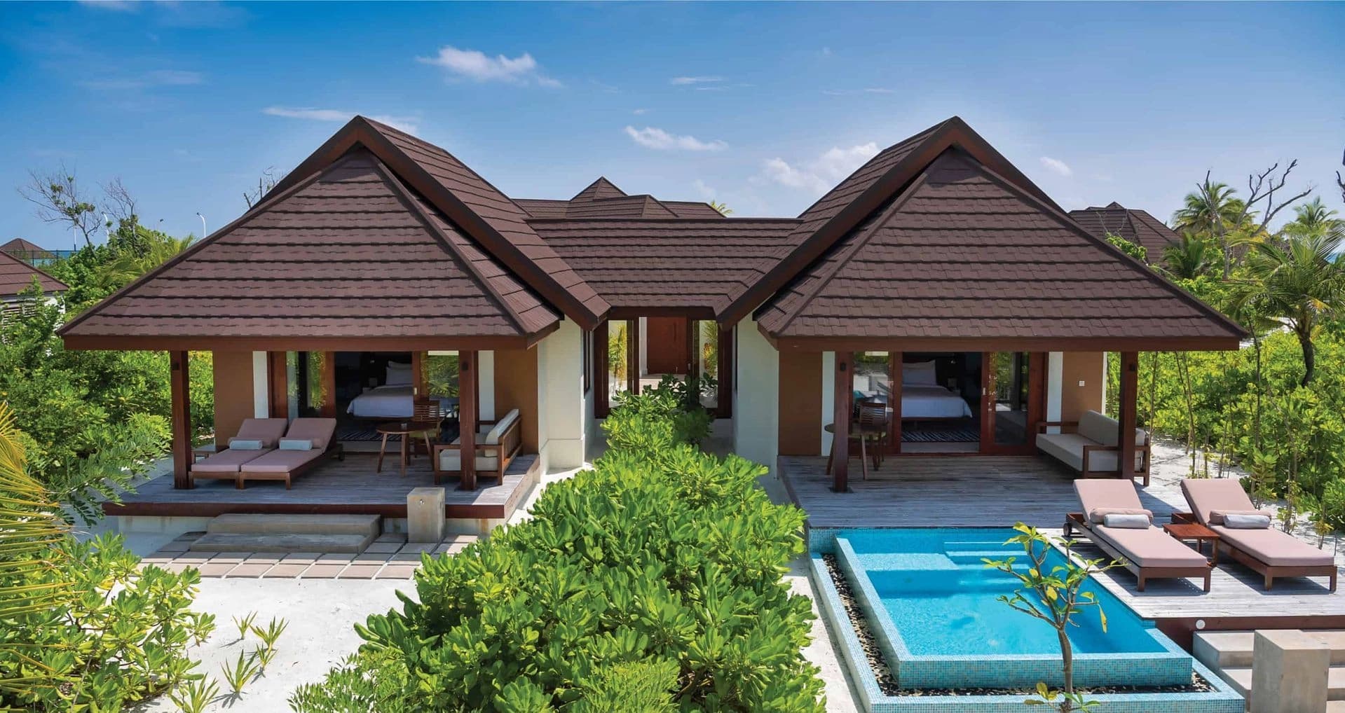 Two Bedroom Beach Villa With Pool - Elegant 4-guest oceanfront accommodation at VARU by Atmosphere featuring premium furnishings and stunning Maldives views