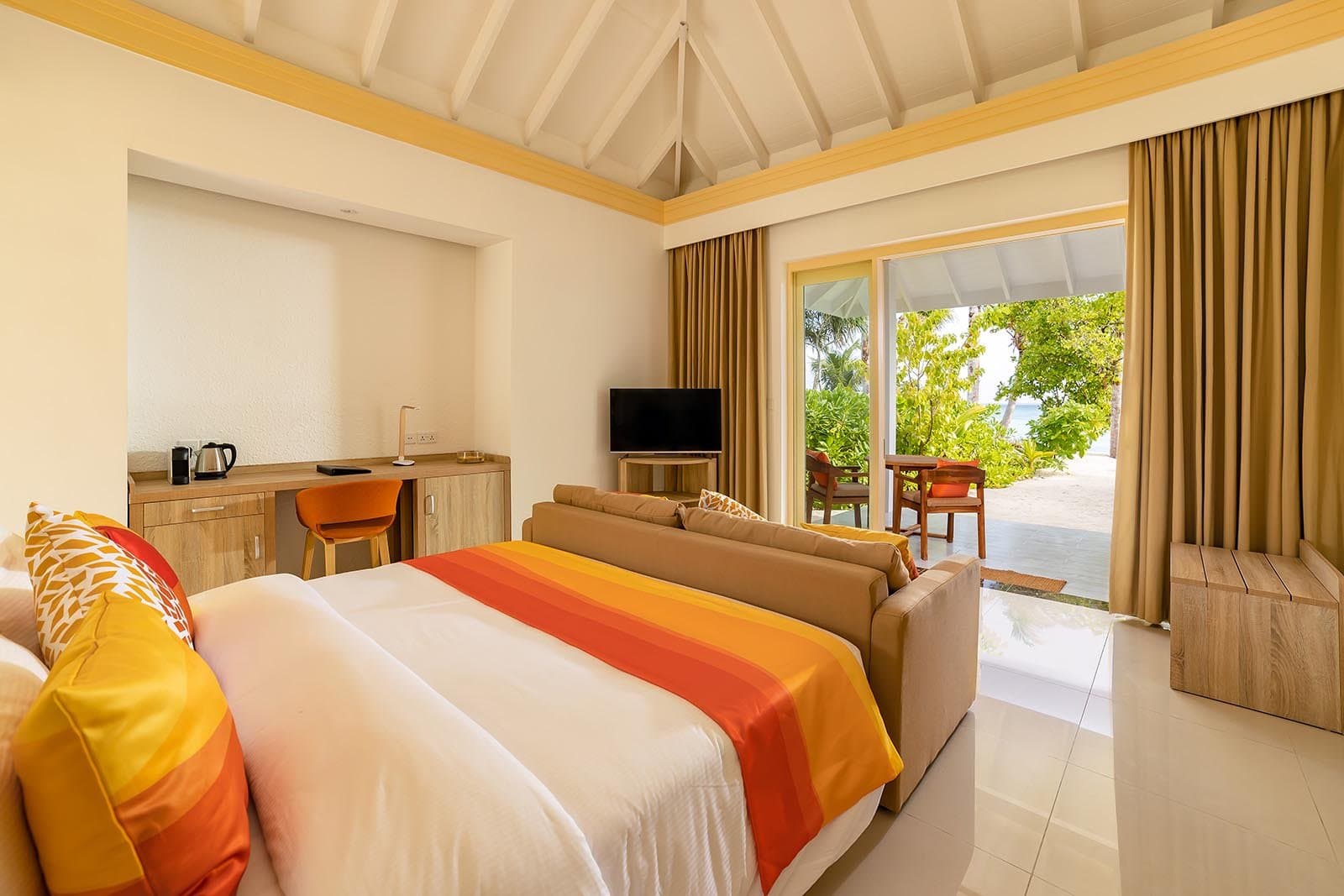 Pool Beach Villa - Elegant 1-guest oceanfront accommodation at Siyam World Maldives featuring premium furnishings and stunning Maldives views