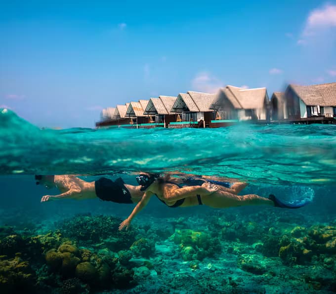 Snorkeling - State-of-the-art localbusiness facility at Heritance Aarah with luxurious tropical surroundings and premium amenities