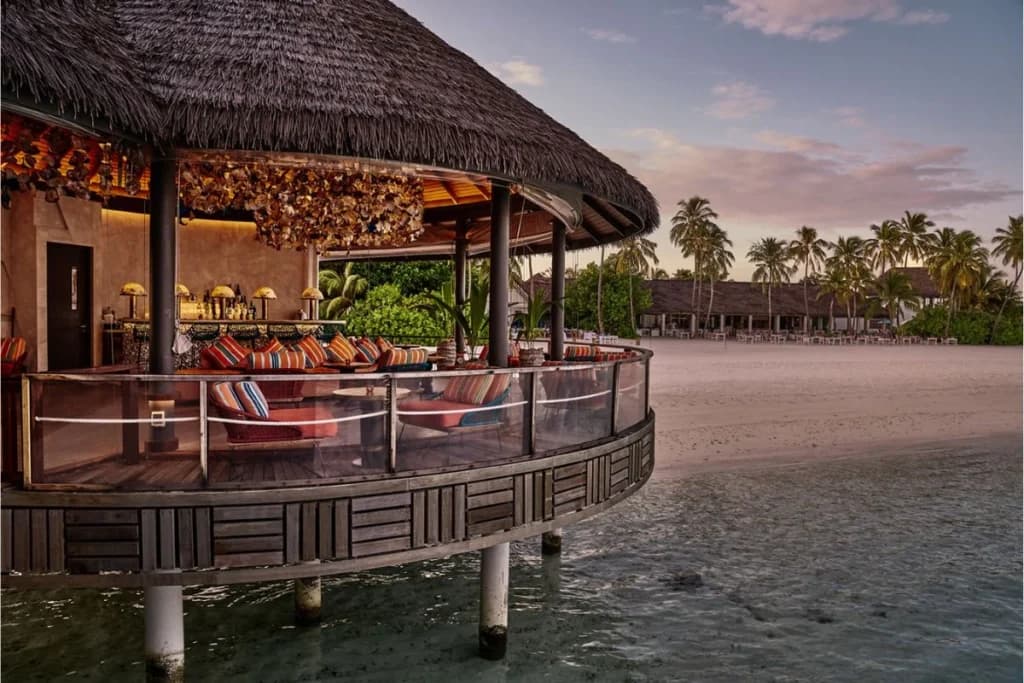 Kanusan - Sophisticated fine dining restaurant at Seaside Finolhu Baa Atoll Maldives featuring elegant tropical ambiance and gourmet cuisine