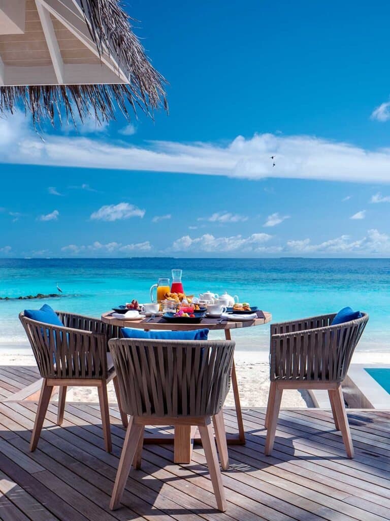 All-Inclusive Delights Await In Your Villa - Sophisticated fine dining restaurant at Baglioni Maldives featuring elegant tropical ambiance and gourmet cuisine