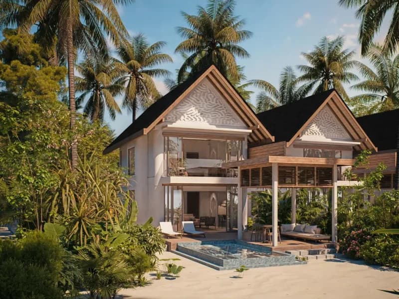 Beach Pool Suite - Elegant 1-guest oceanfront accommodation at Meyyafushi Maldives featuring premium furnishings and stunning Maldives views