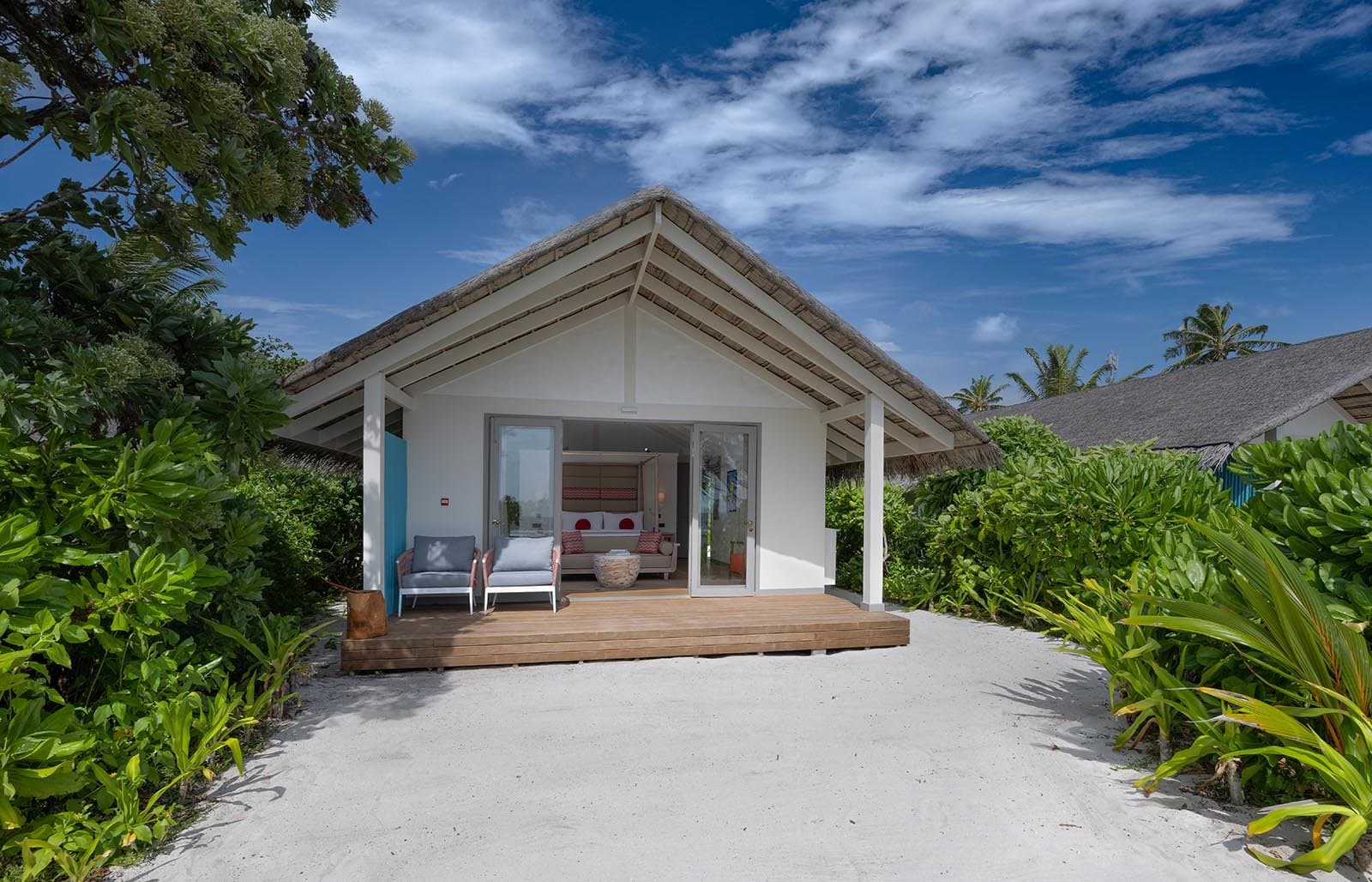 Beach Villas - Elegant 1-guest oceanfront accommodation at Cora Cora Maldives featuring premium furnishings and stunning Maldives views
