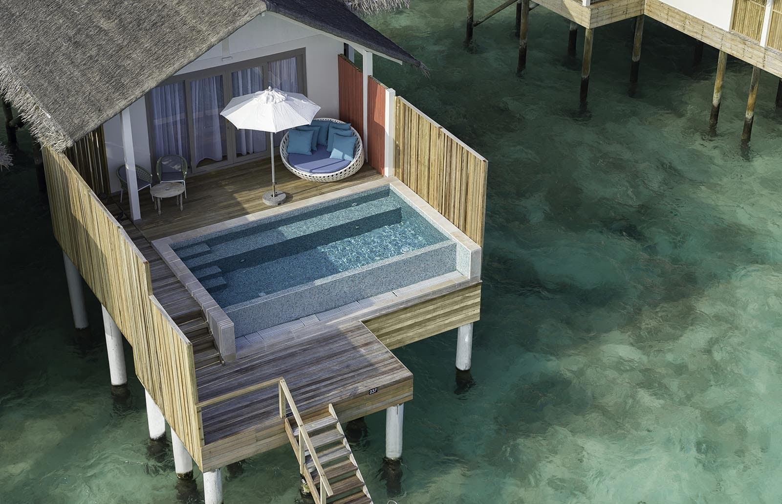 Lagoon Pool Villas - Elegant 1-guest oceanfront accommodation at Cora Cora Maldives featuring premium furnishings and stunning Maldives views