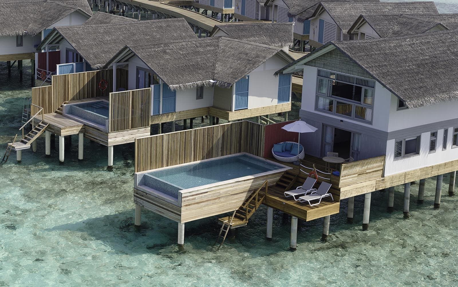 Duplex Lagoon Pool Villas - Elegant 1-guest oceanfront accommodation at Cora Cora Maldives featuring premium furnishings and stunning Maldives views