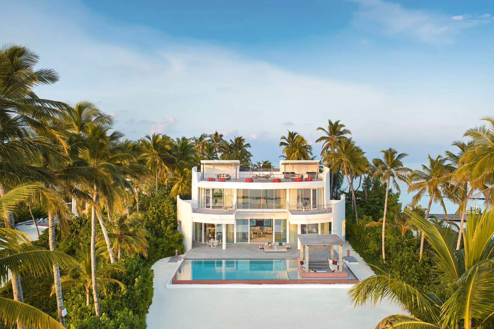 Three Bedroom Olhahali Beach Retreat with Pool - Elegant 1-guest oceanfront accommodation at Jumeirah Olhahali Island Maldives featuring premium furnishings and stunning Maldives views