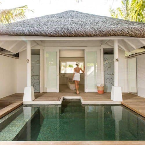 Beach Pool Villa - Elegant 1-guest oceanfront accommodation at LUX* South Ari Atoll featuring premium furnishings and stunning Maldives views