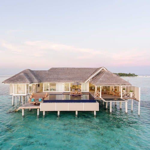 LUX* Villa - Elegant 1-guest oceanfront accommodation at LUX* South Ari Atoll featuring premium furnishings and stunning Maldives views