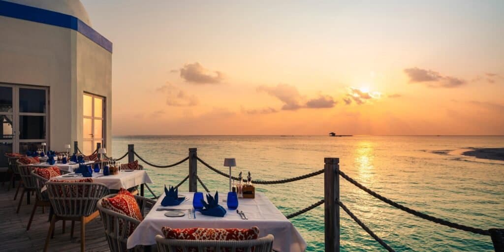 The Lighthouse - Sophisticated fine dining restaurant at InterContinental Maldives Maamunagau Resort featuring elegant tropical ambiance and gourmet cuisine