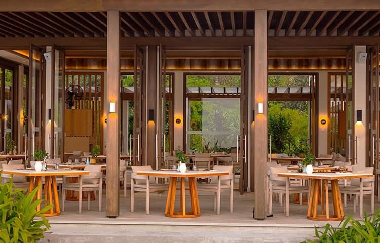 Fire - Sophisticated fine dining restaurant at Kuda Villingili Resort Maldives featuring elegant tropical ambiance and gourmet cuisine