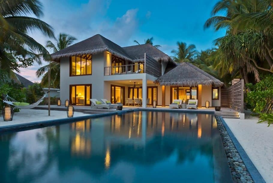Two Bedrooms Beach Pool Residence - Elegant 1-guest oceanfront accommodation at Dusit Thani Maldives featuring premium furnishings and stunning Maldives views