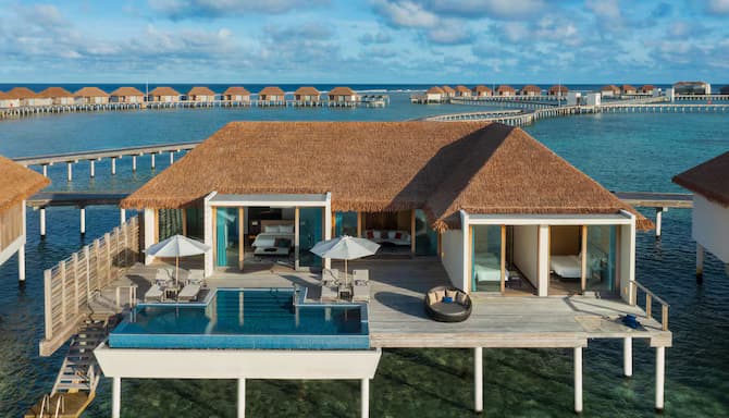 Three Bedroom Overwater Villa - Pool and Sunset View - Radisson Blu
