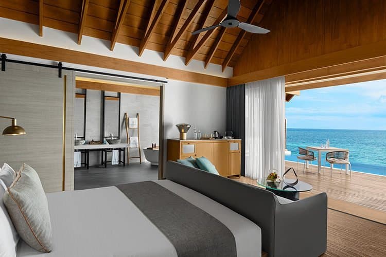 Water Villas with Pool - Sunrise View - Elegant 1-guest oceanfront accommodation at Emerald Faarufushi Resort & Spa featuring premium furnishings and stunning Maldives views