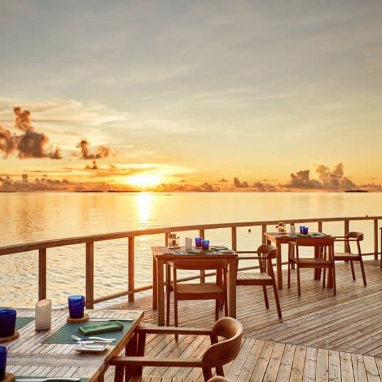 Roma - Sophisticated fine dining restaurant at Sun Siyam Iru Veli featuring elegant tropical ambiance and gourmet cuisine