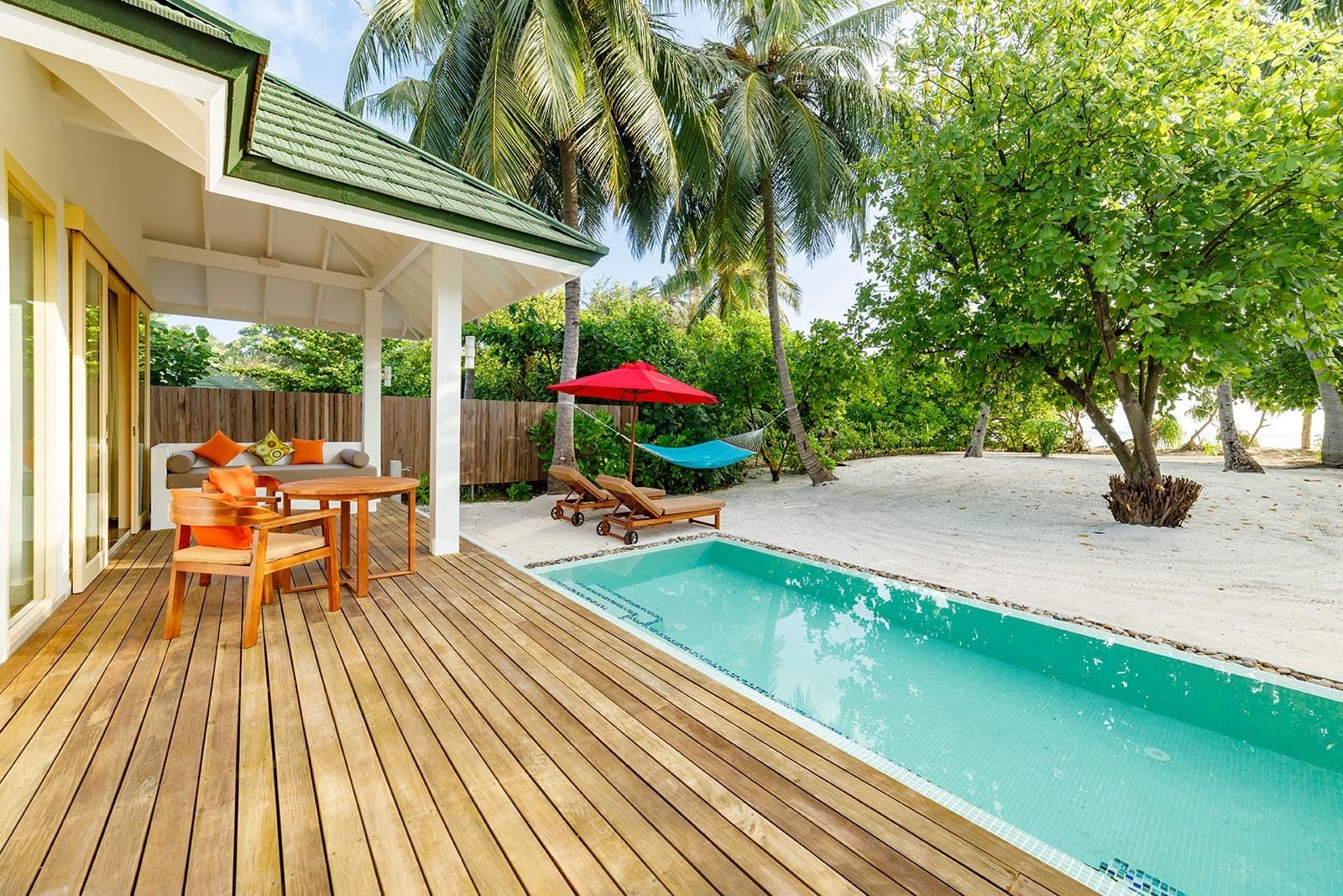 Three Bedroom Pool Beach Villa - Elegant 1-guest oceanfront accommodation at Siyam World Maldives featuring premium furnishings and stunning Maldives views