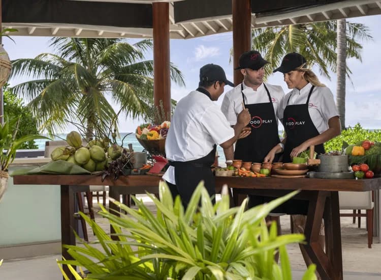 FOOD PLAY - Sophisticated fine dining restaurant at Niyama Private Islands Maldives featuring elegant tropical ambiance and gourmet cuisine