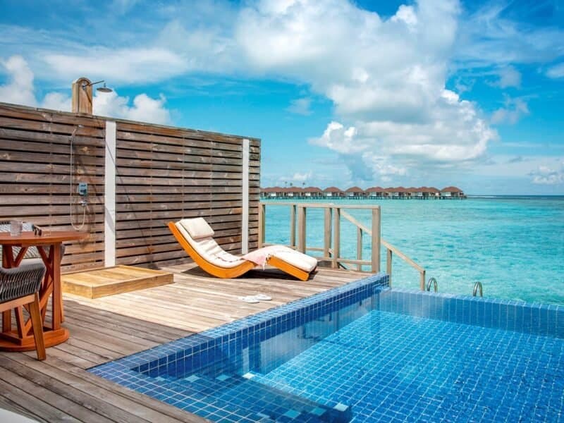 Romantic Water Villa with Pool - Elegant 1-guest oceanfront accommodation at Sun Siyam Olhuveli featuring premium furnishings and stunning Maldives views
