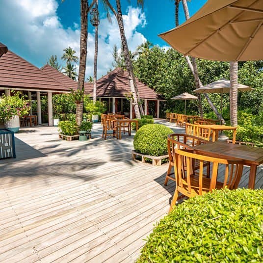 The Restaurant - Sophisticated fine dining restaurant at Sun Siyam Olhuveli featuring elegant tropical ambiance and gourmet cuisine