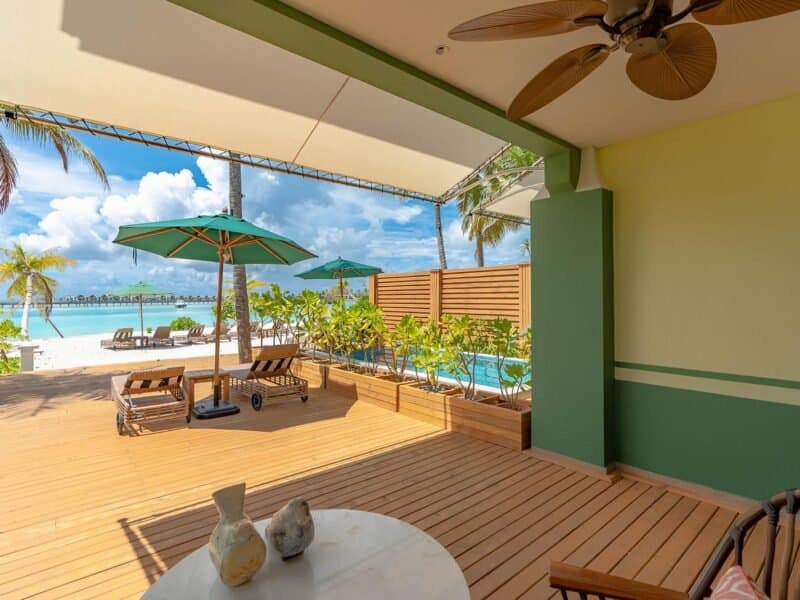 2-Bedroom Family Beach Room with Pool - Elegant 1-guest oceanfront accommodation at SAii Lagoon Maldives, by Hilton featuring premium furnishings and stunning Maldives views