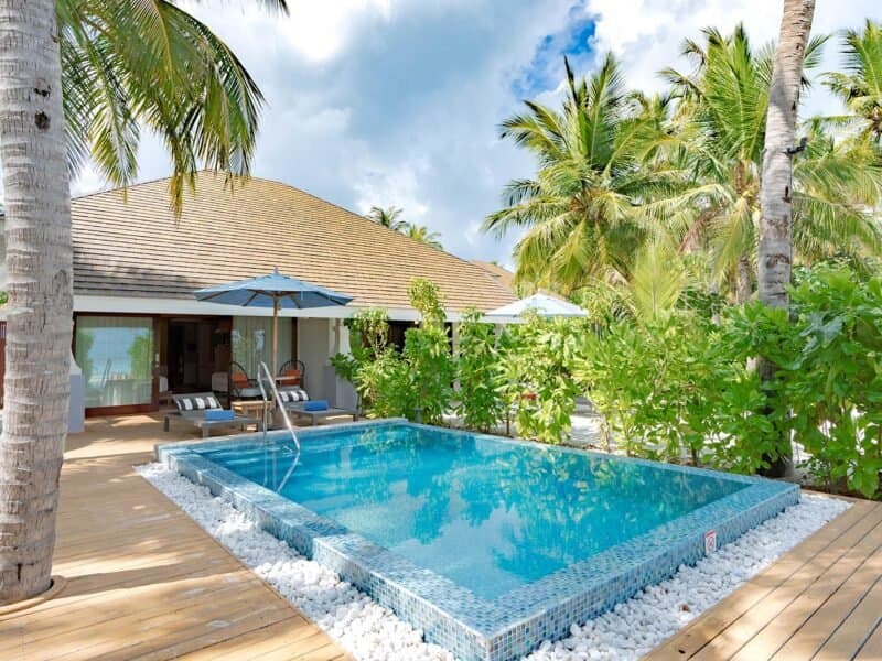 2-Bedroom Beach Villa with Pool - Elegant 1-guest oceanfront accommodation at SAii Lagoon Maldives, by Hilton featuring premium furnishings and stunning Maldives views