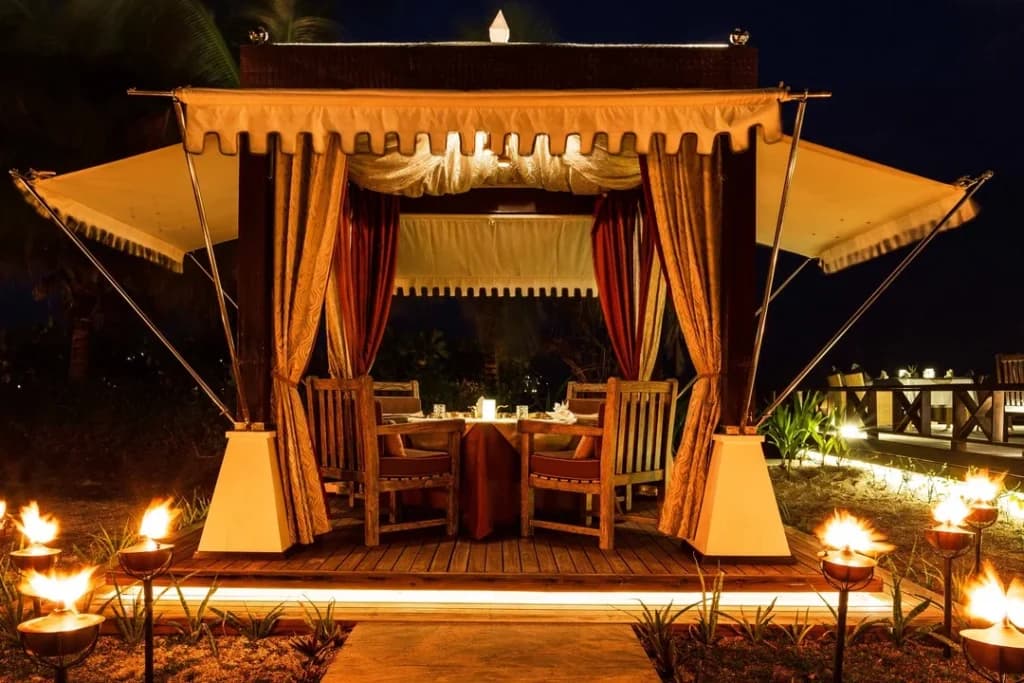 Saffron - Sophisticated fine dining restaurant at Ozen Reserve Bolifushi featuring elegant tropical ambiance and gourmet cuisine