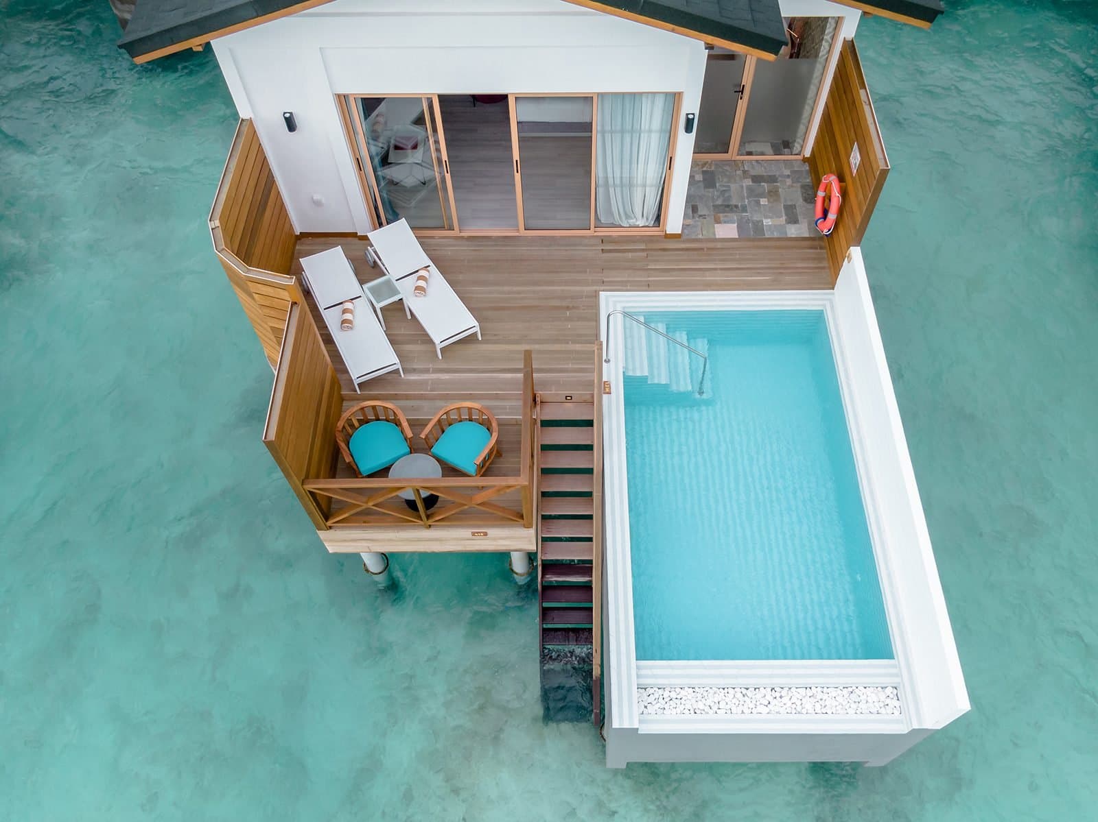 Lagoon Suite with Pool - Elegant 1-guest oceanfront accommodation at Joy Island Maldives featuring premium furnishings and stunning Maldives views