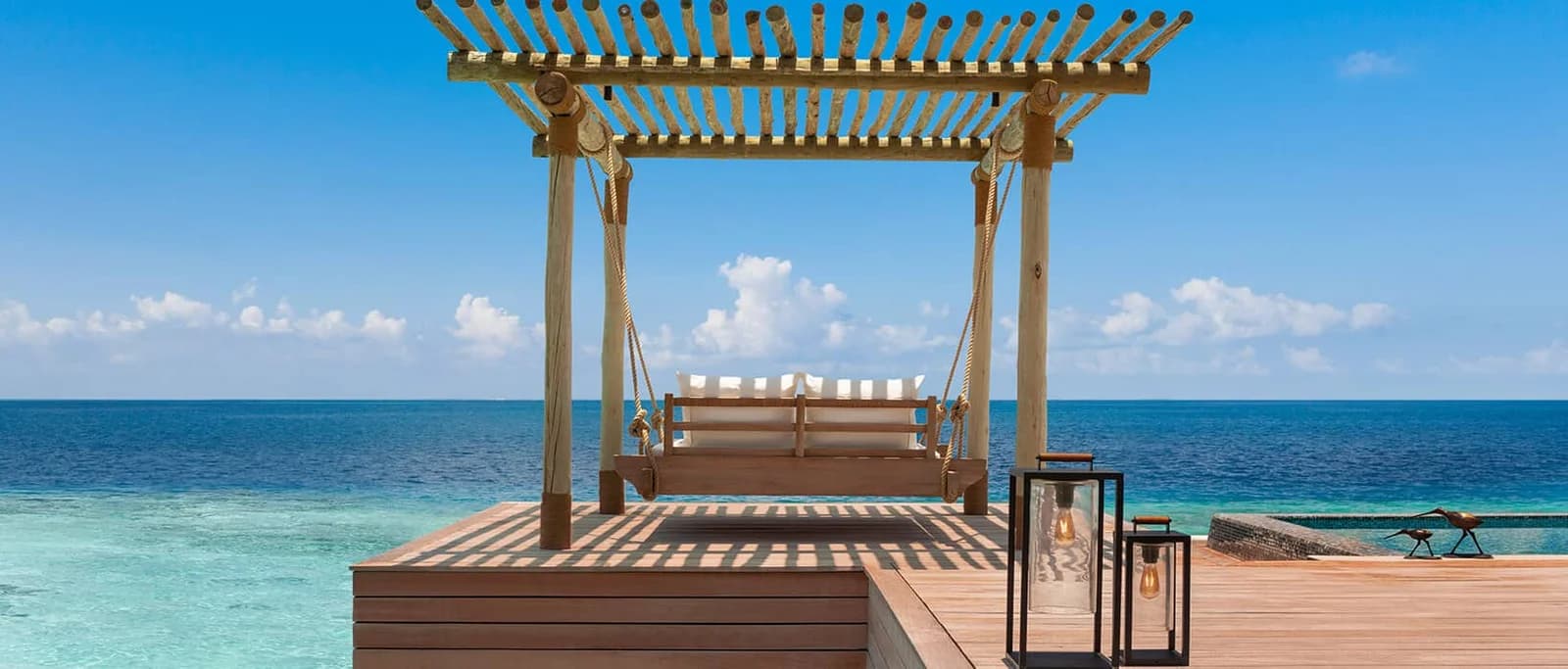 King Overwater Villa with Pool  - Elegant 2-guest oceanfront accommodation at Waldorf Astoria Maldives Ithaafushi featuring premium furnishings and stunning Maldives views