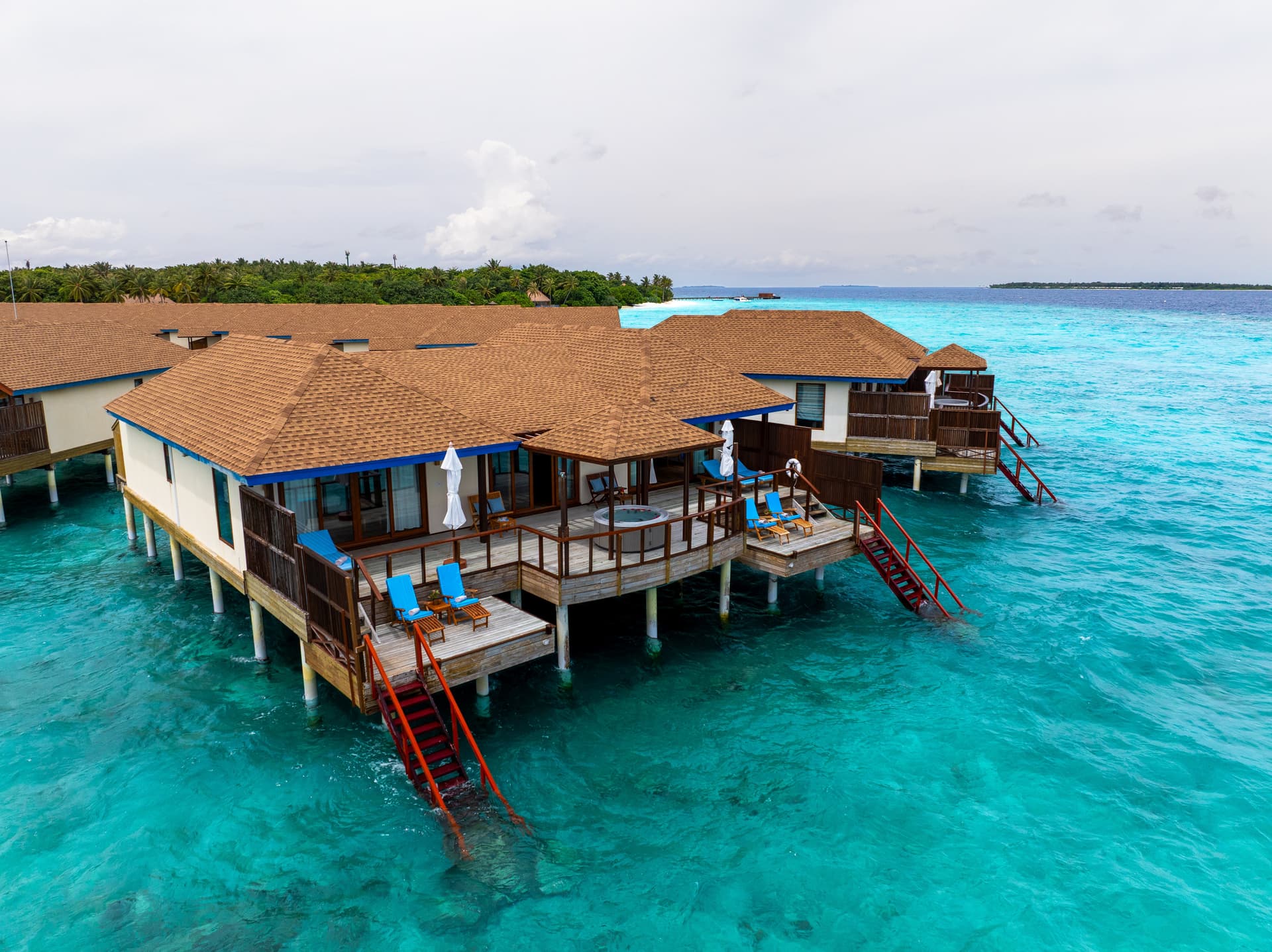 Two Bedroom Water Villa Suites With Spa Tub