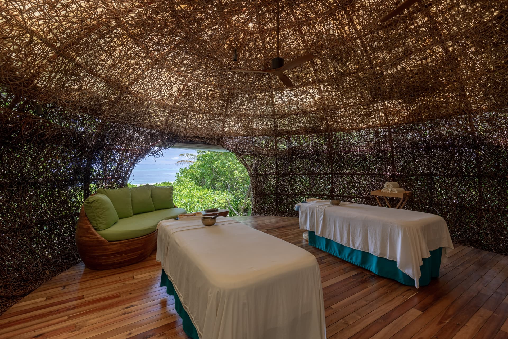 Spa - State-of-the-art spa facility at Six Senses Laamu with luxurious tropical surroundings and premium amenities