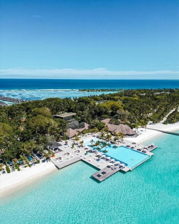Sunset Beach Pool Villa - Elegant luxury oceanfront accommodation at Villa Nautica Maldives (Paradise Island Resort) featuring premium furnishings and stunning Maldives views