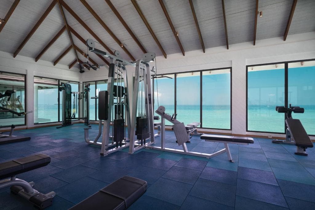 Fitness Centre - State-of-the-art sportsactivitylocation facility at OBLU SELECT Lobigili with luxurious tropical surroundings and premium amenities