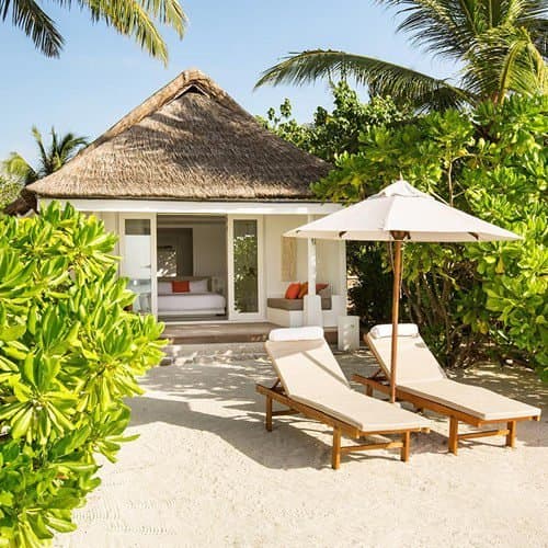 Beach Villa - Elegant 3-guest oceanfront accommodation at LUX* South Ari Atoll featuring premium furnishings and stunning Maldives views