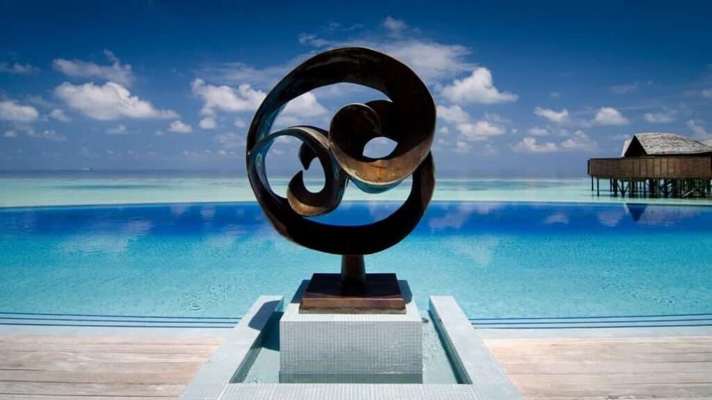 Aqua Bar - Sophisticated Adults-Only Bar restaurant at Lily Beach Resort & Spa featuring elegant tropical ambiance and gourmet cuisine