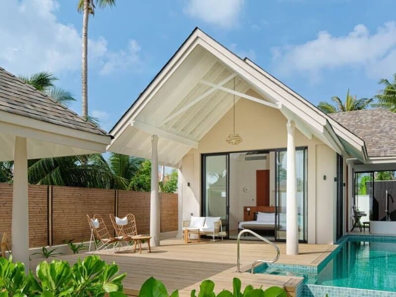 Deluxe Beach Pool Villas - Elegant 1-guest oceanfront accommodation at Ananea Madivaru Maldives featuring premium furnishings and stunning Maldives views