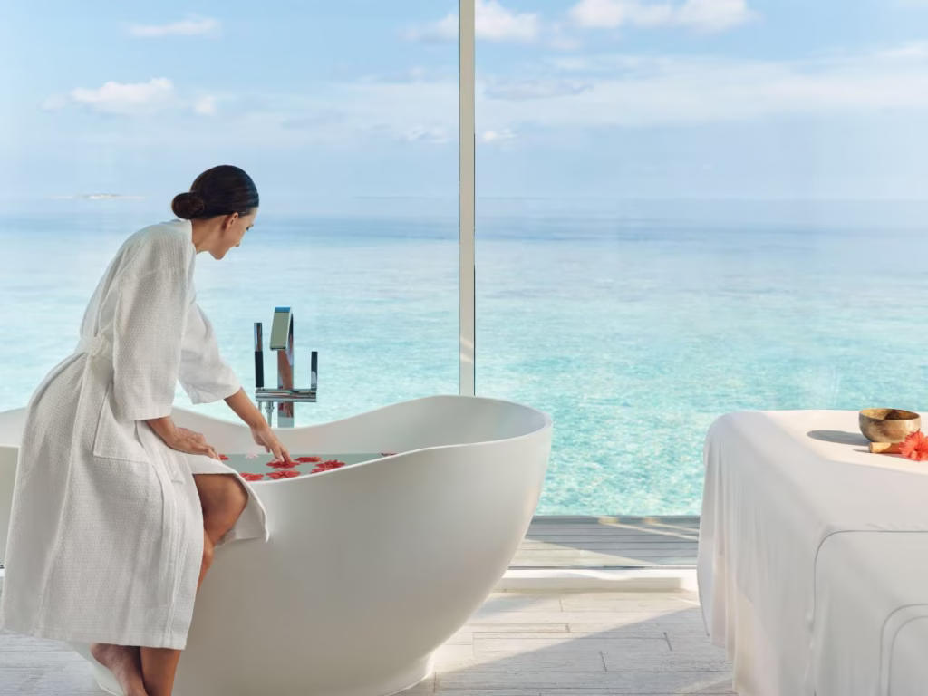 Talise Spa - State-of-the-art spa facility at Jumeirah Olhahali Island Maldives with luxurious tropical surroundings and premium amenities