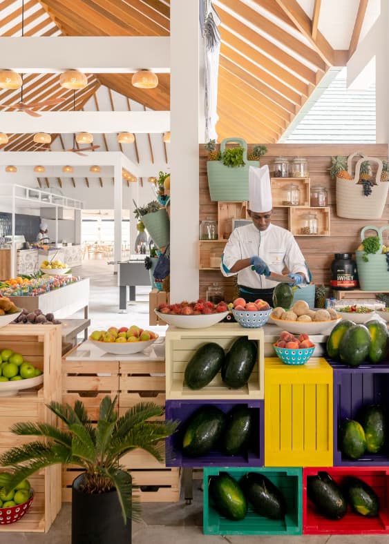 The Market - Sophisticated fine dining restaurant at Joy Island Maldives featuring elegant tropical ambiance and gourmet cuisine