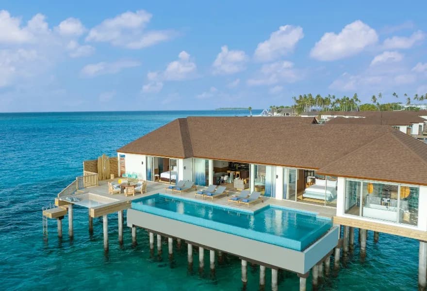 Three Bedroom Sunset Over Water Pool Residence - Avani+ Fares Maldives Resort