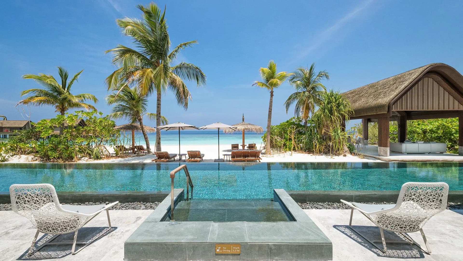 Two Bedroom Wellbeing Beach Pool Villa - Elegant 1-guest oceanfront accommodation at JOALI Being featuring premium furnishings and stunning Maldives views