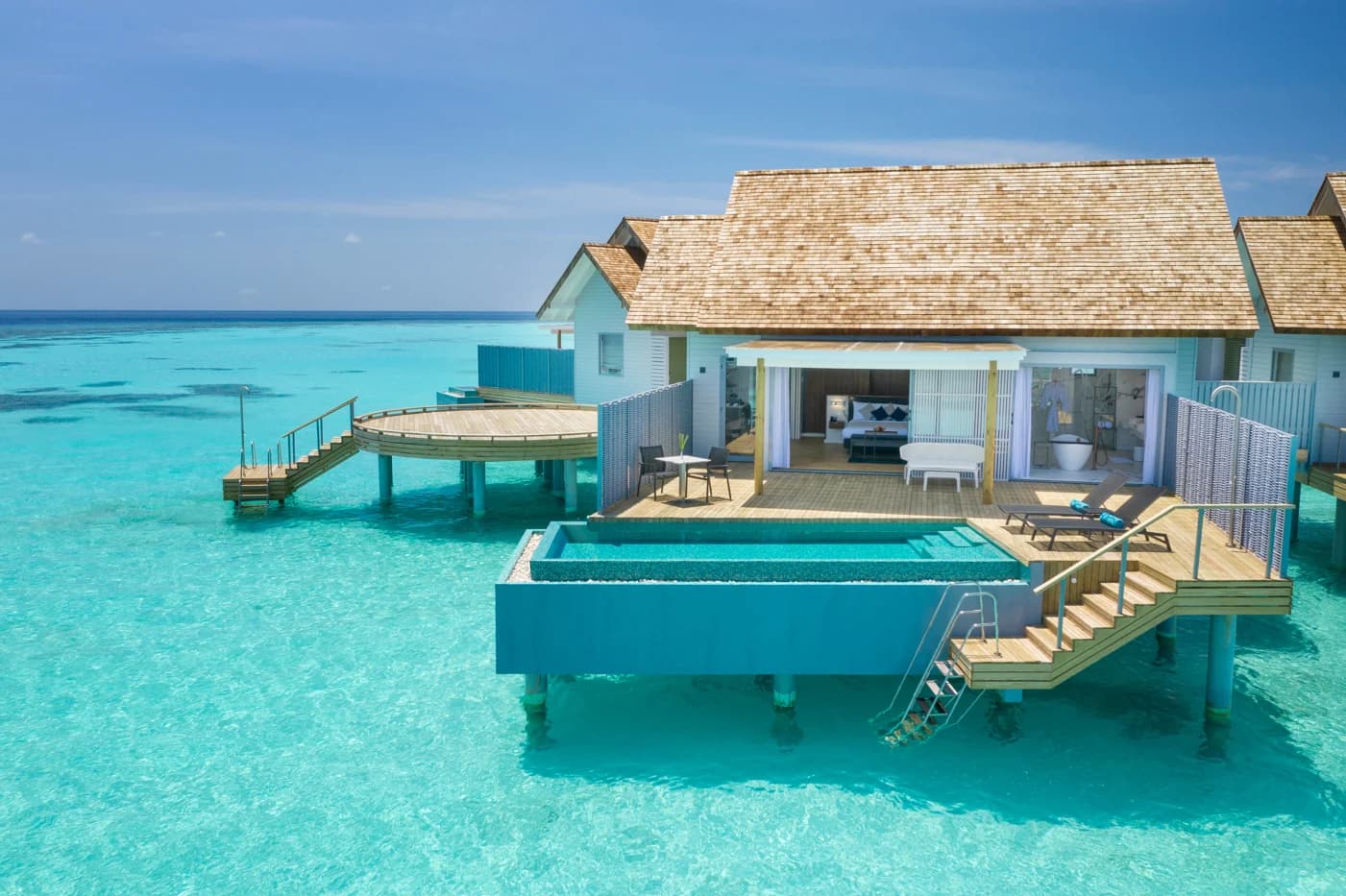 Over Water Villa with Private Pool - Elegant 1-guest oceanfront accommodation at OUTRIGGER Maldives Maafushivaru featuring premium furnishings and stunning Maldives views