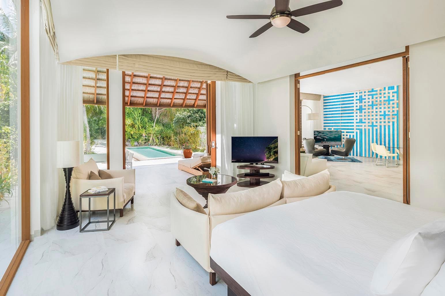 Three Bedroom Beach Suite With Pool - Conrad Maldives
