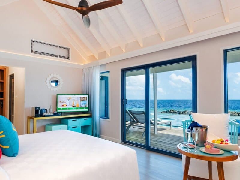Honeymoon Sunset Water Villa with Pool - Elegant 1-guest oceanfront accommodation at OBLU Nature Helengili by SENTIDO featuring premium furnishings and stunning Maldives views