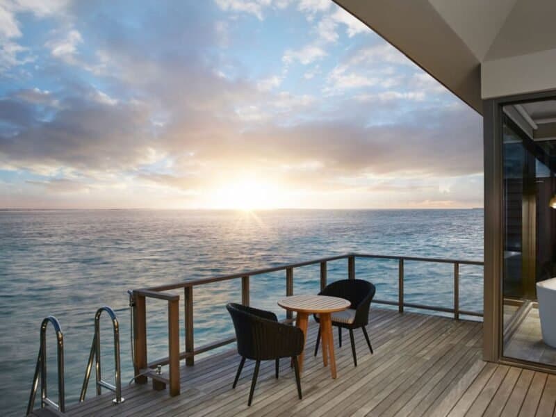 Sunset Overwater Villa - Le Méridien Maldives - Elegant 1-guest oceanfront accommodation at Le Meridien Maldives Resort featuring premium furnishings and stunning Maldives views