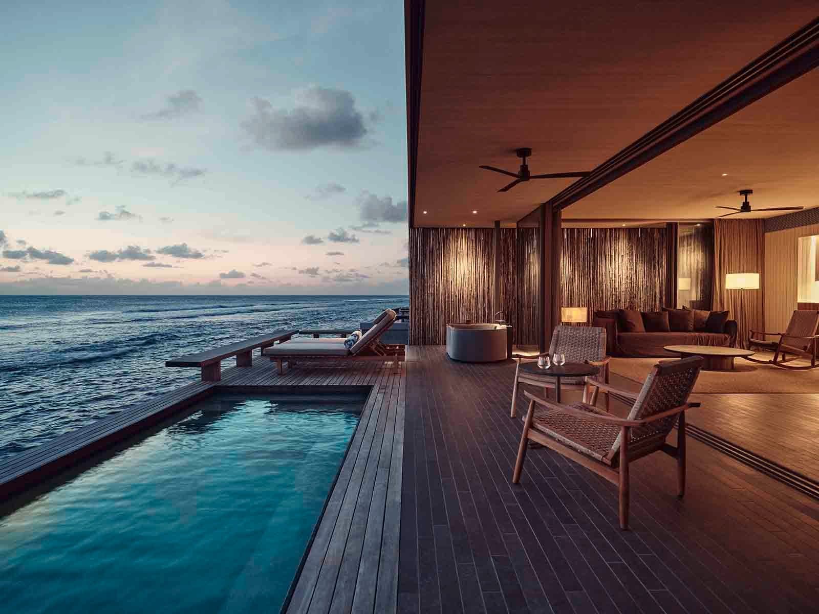 One Bedroom Water Pool Villa - Elegant 1-guest oceanfront accommodation at Patina Maldives featuring premium furnishings and stunning Maldives views