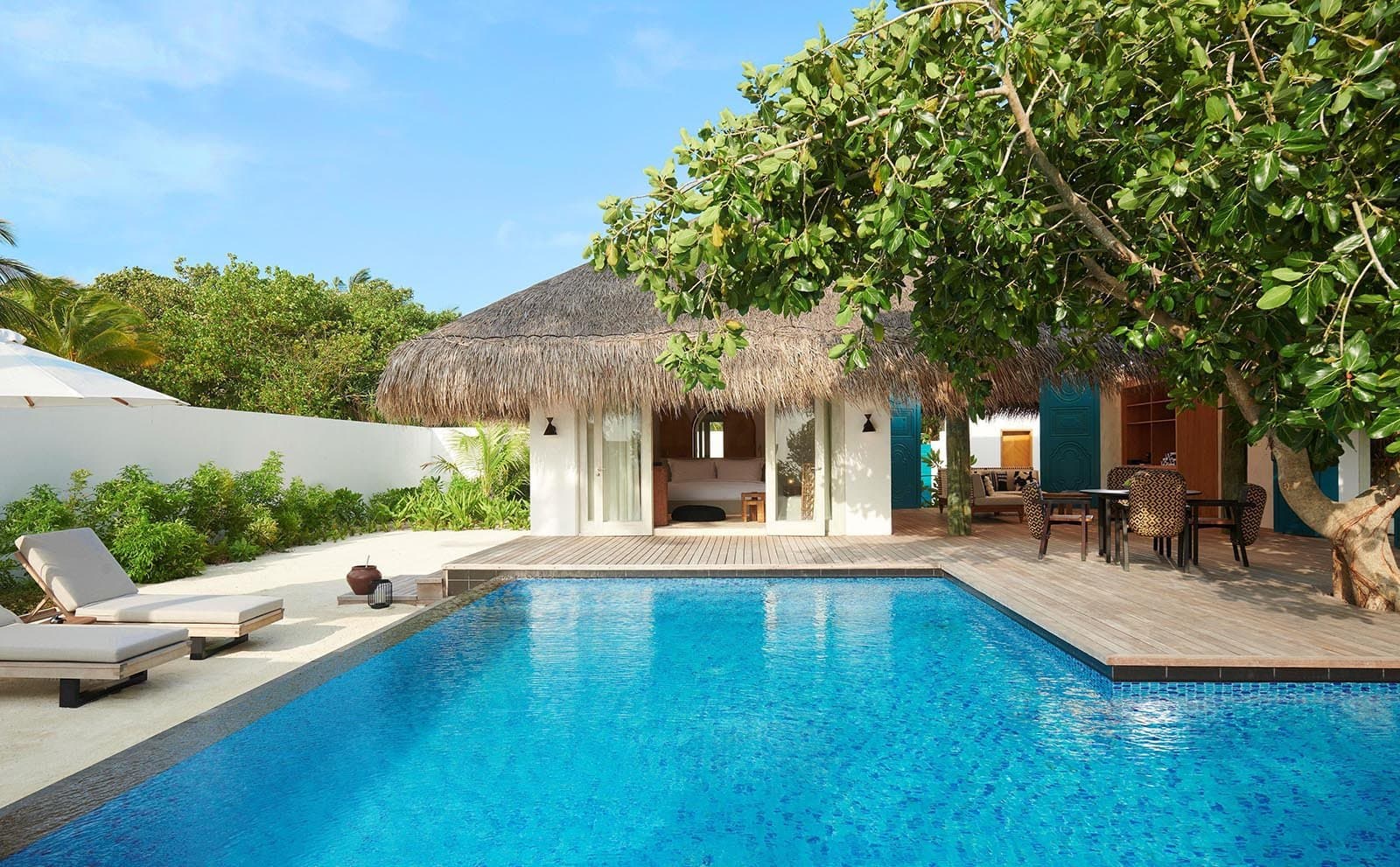 Two Bedroom Beach Sunset Villa with Private Pool - Elegant 1-guest oceanfront accommodation at Sirru Fen Fushi Private Lagoon Resort featuring premium furnishings and stunning Maldives views
