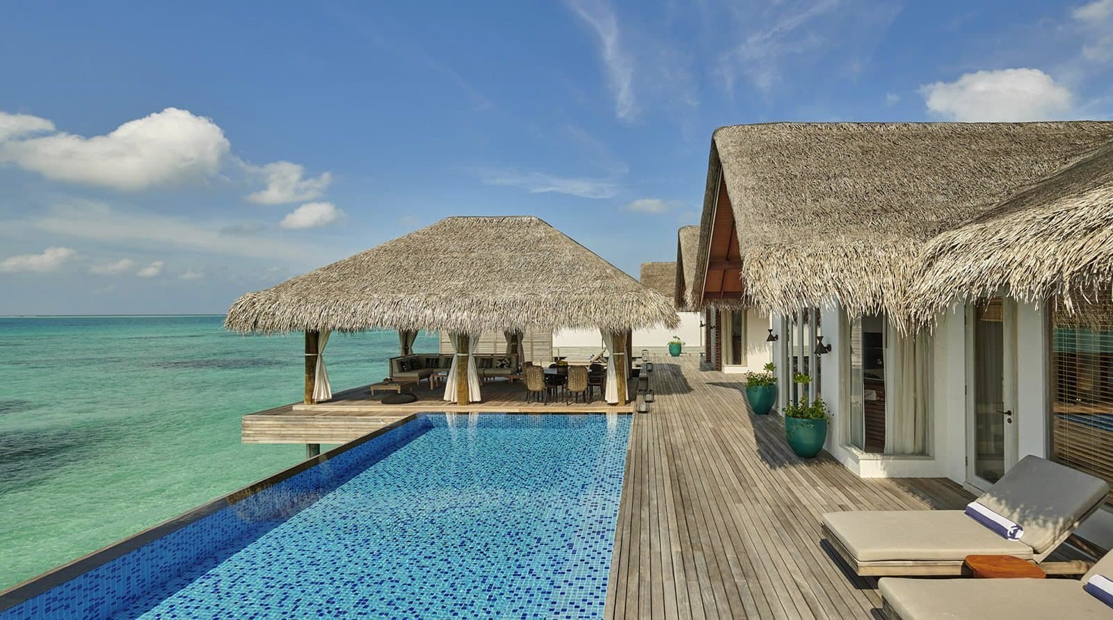 Three Bedroom Water Sunset Villa with Private Pool - Elegant 1-guest oceanfront accommodation at Sirru Fen Fushi Private Lagoon Resort featuring premium furnishings and stunning Maldives views