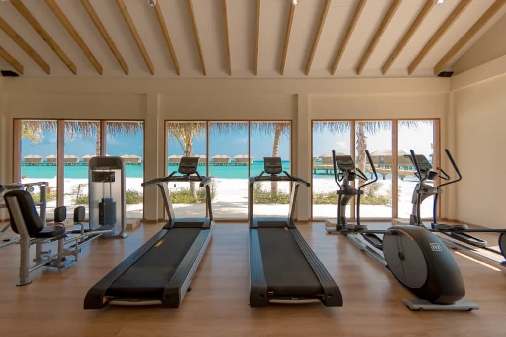 Fitness Centre - State-of-the-art sportsactivitylocation facility at You & Me Maldives with luxurious tropical surroundings and premium amenities