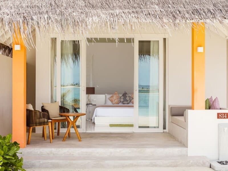 Grand Beach Villa - Elegant 1-guest oceanfront accommodation at Sun Siyam Olhuveli featuring premium furnishings and stunning Maldives views