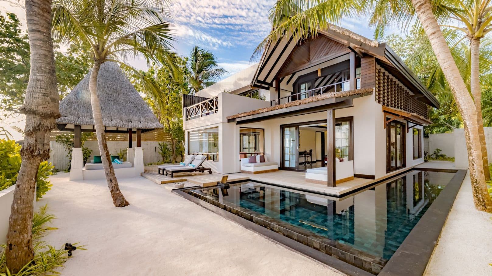 Earth Pool Reserve 3BR - Elegant 6-guest oceanfront accommodation at Ozen Reserve Bolifushi featuring premium furnishings and stunning Maldives views