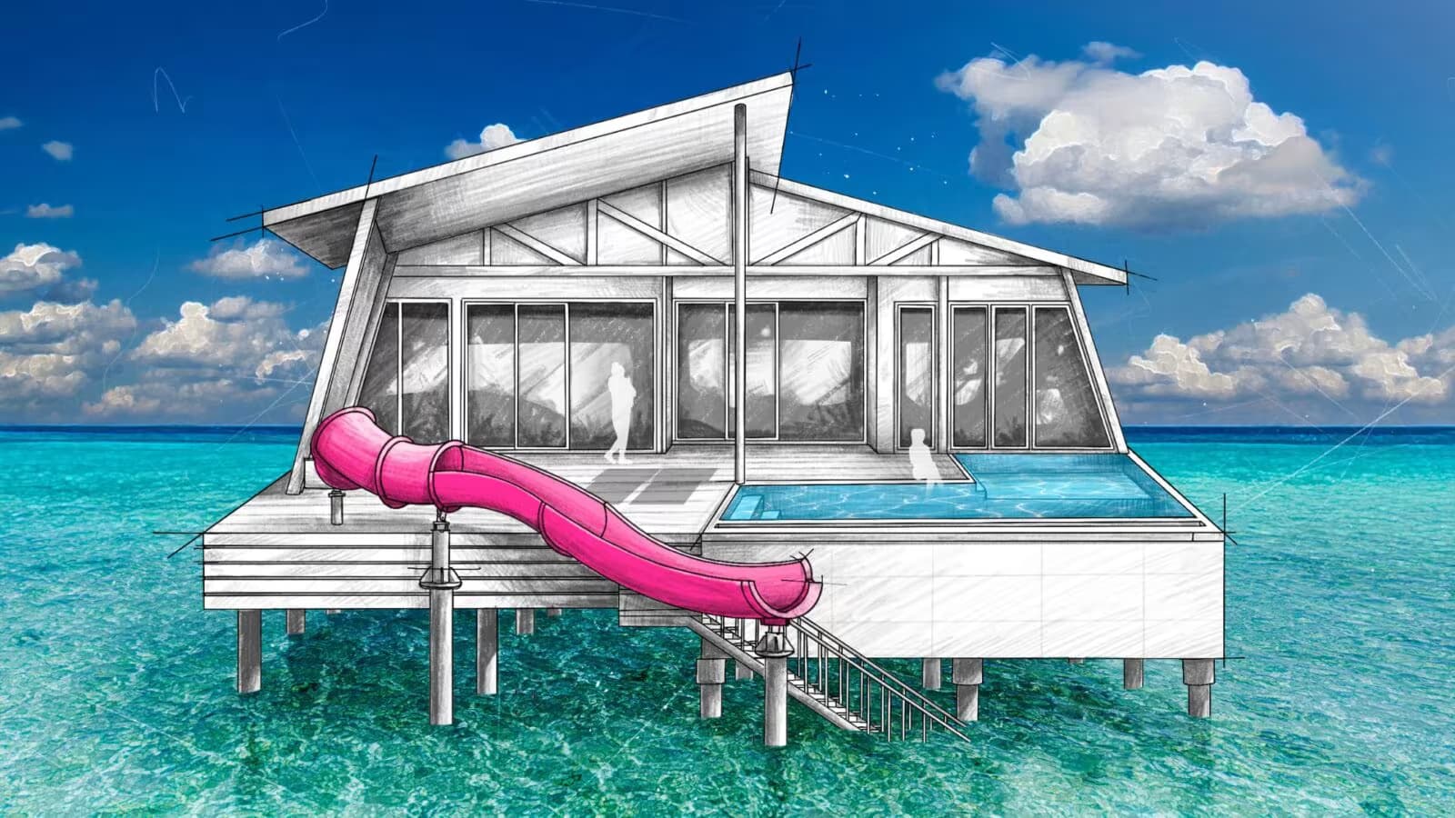 Odi Water Suite with Private Pool - Oaga Art Resort